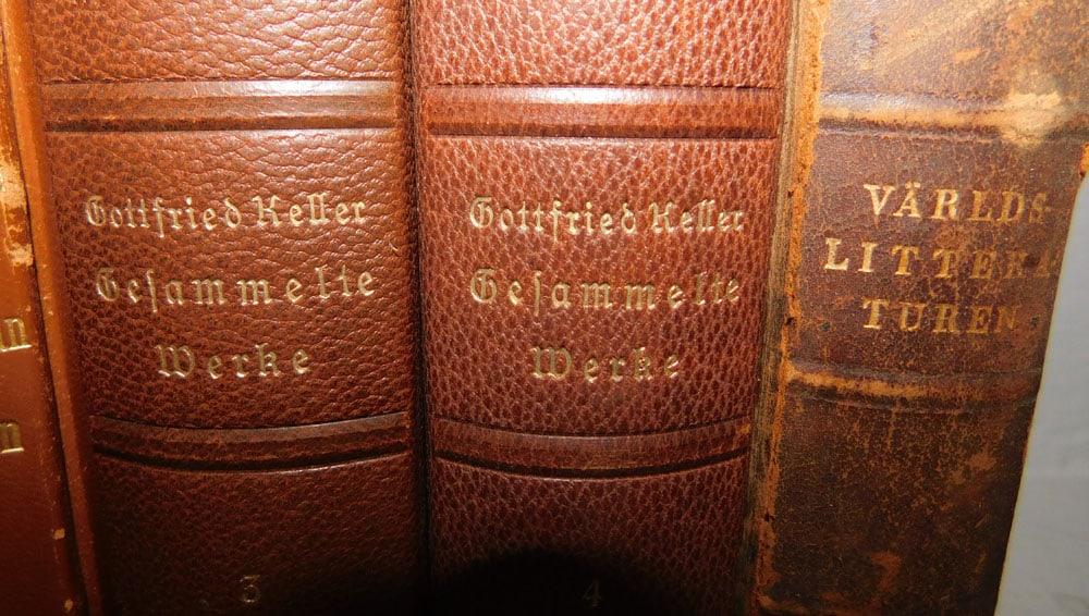 Six Leather Bound Books - 3