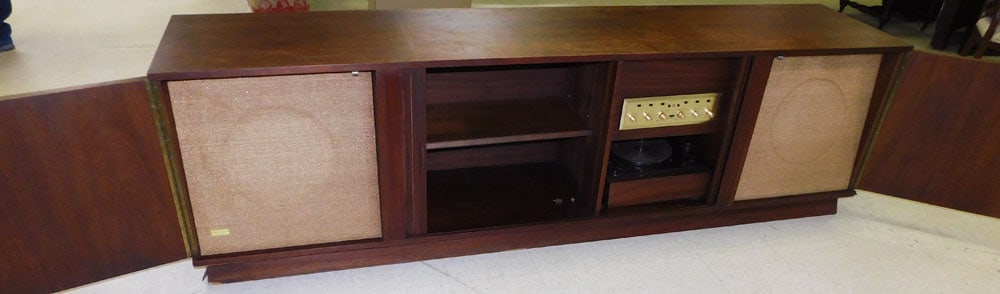Mid Century Modern Walnut Case Radio - 2