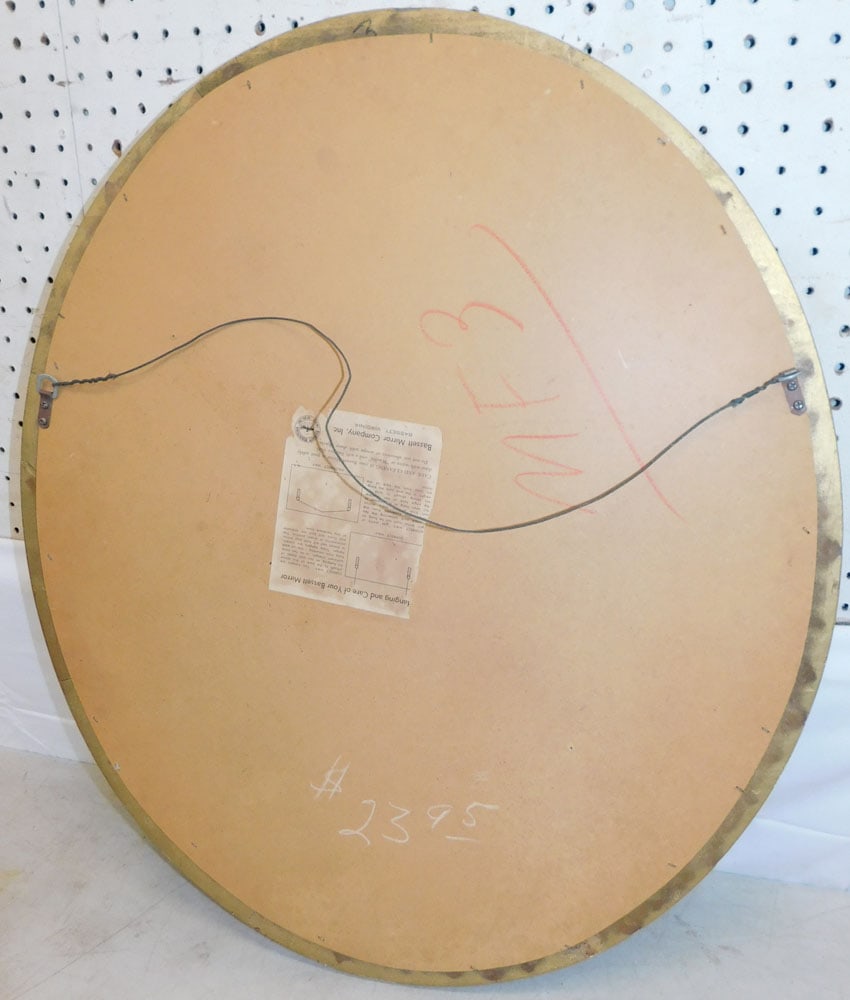 Gilded Frame Oval Mirror - 3