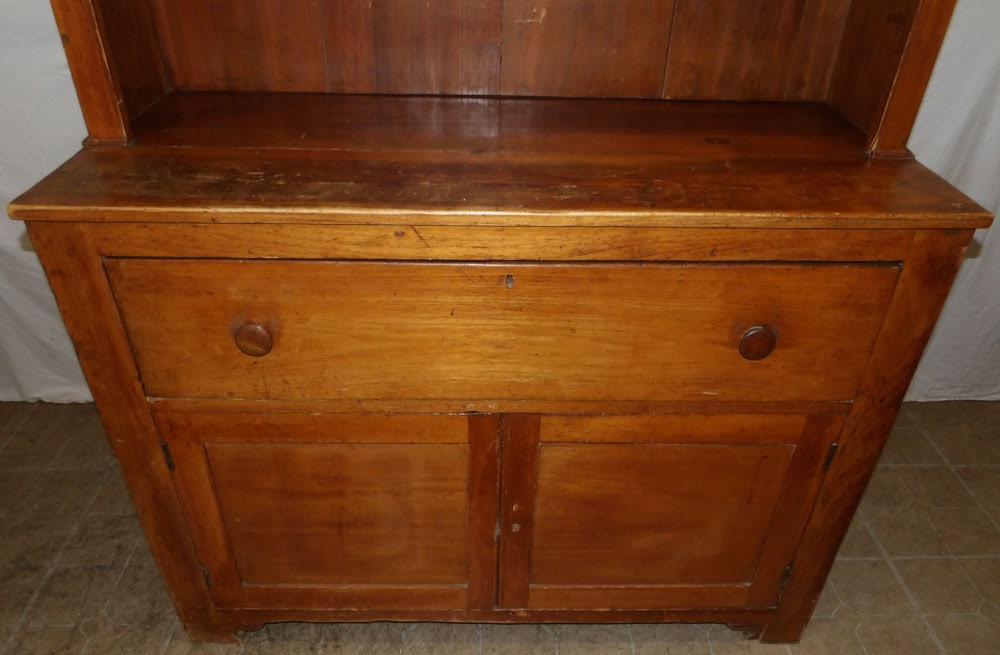 19th Century Walnut Two Piece Step Back Cupboard - 3
