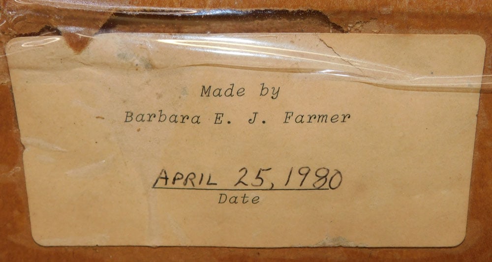 Framed Stump Work Still Life - 4