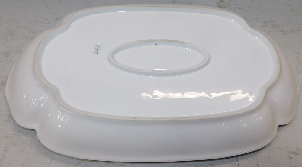 Antique Hand Painted Porcelain Tray - 3