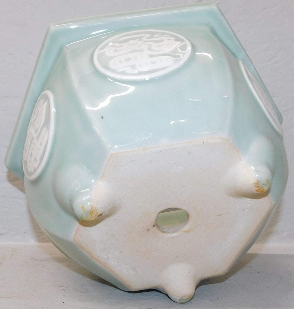 Oriental Celadon Porcelain Jardiniere - 3
