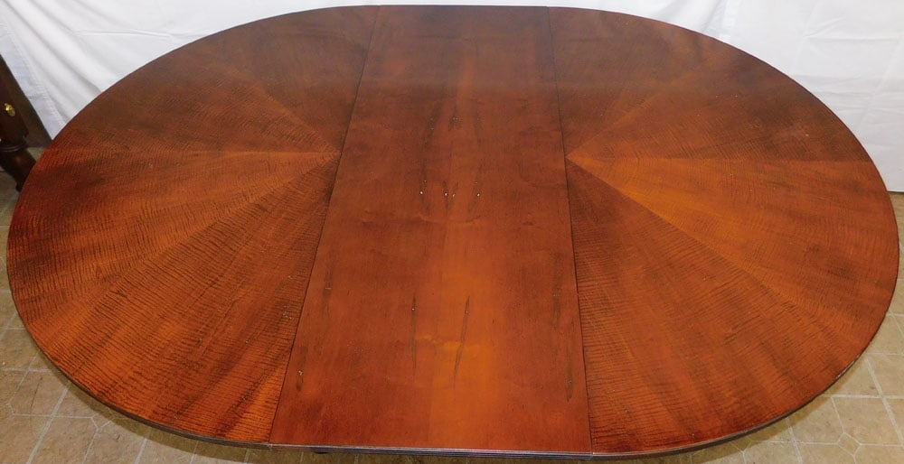 Cherry Oval Dining Table with One Leaf by Ethan Allen - 2
