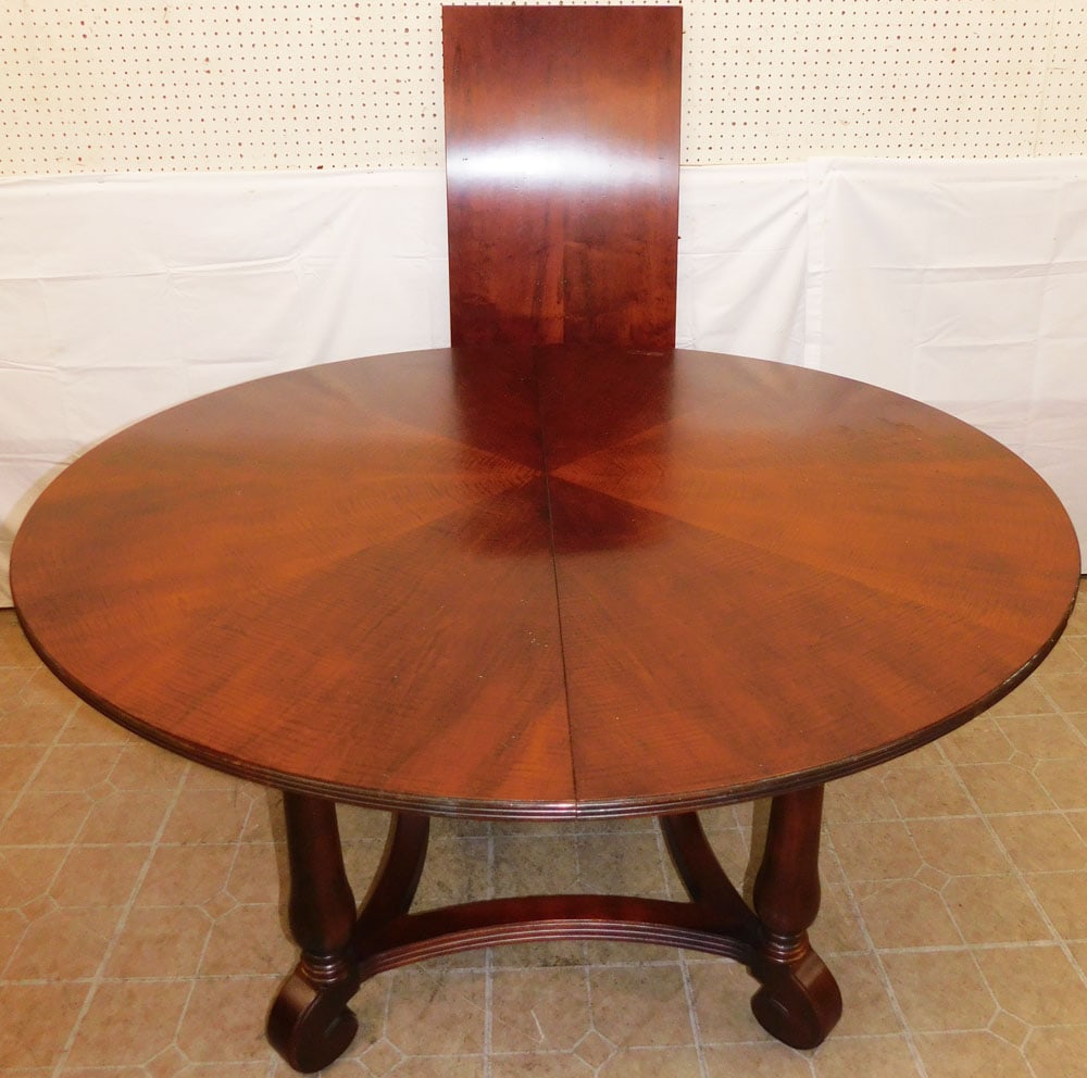 Cherry Oval Dining Table with One Leaf by Ethan Allen - 4