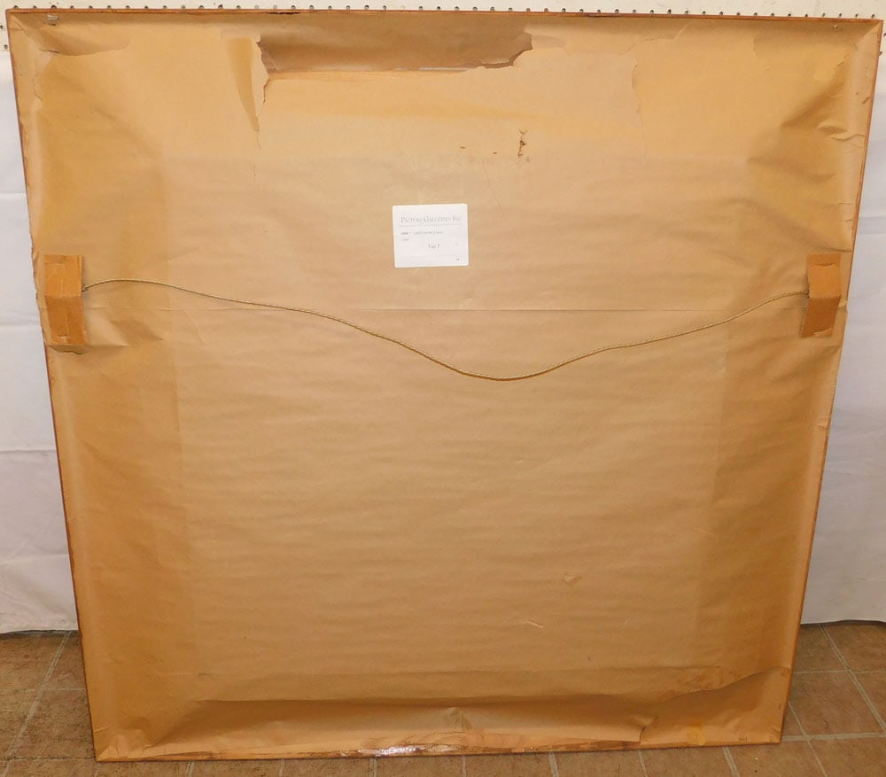 Large Bison Print in Chestnut Frame - 5