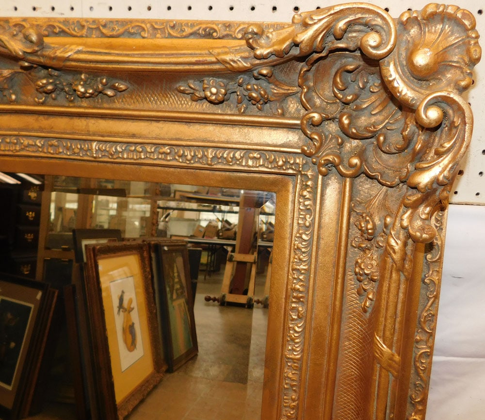 Ornate Gilded Frame Bevel Edge Mirror - 2