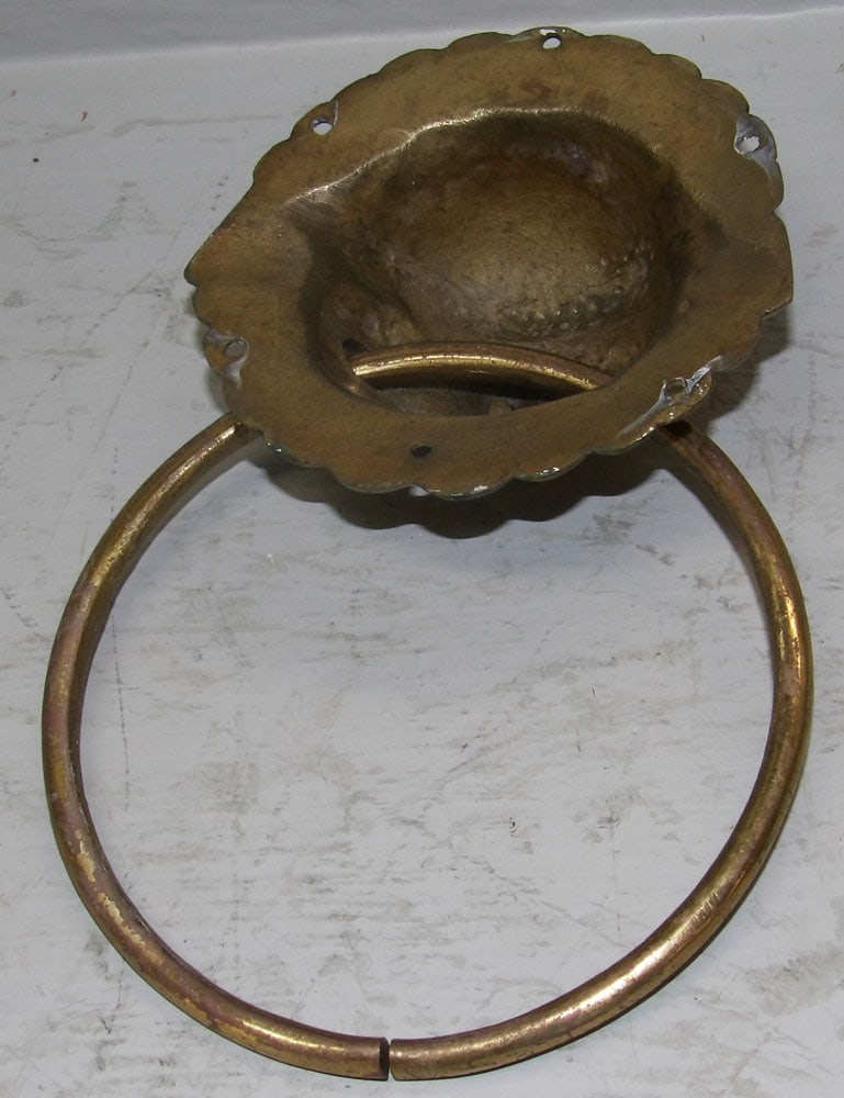 Brass Foo Dog Wall Ornament - 3