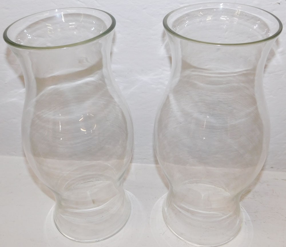 Two Glass Hurricane Shades - 2