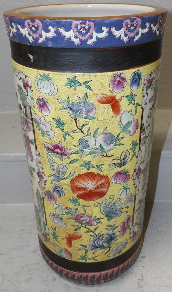 Oriental Porcelain Umbrella Stand