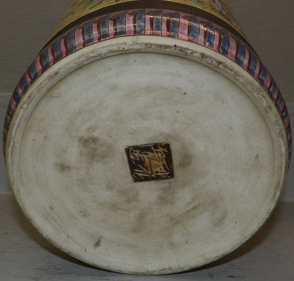 Oriental Porcelain Umbrella Stand - 5