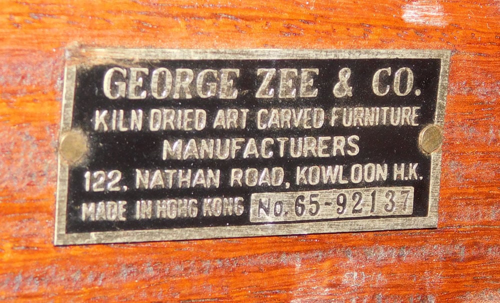 Oriental Teak Wood Coffee Table - 4