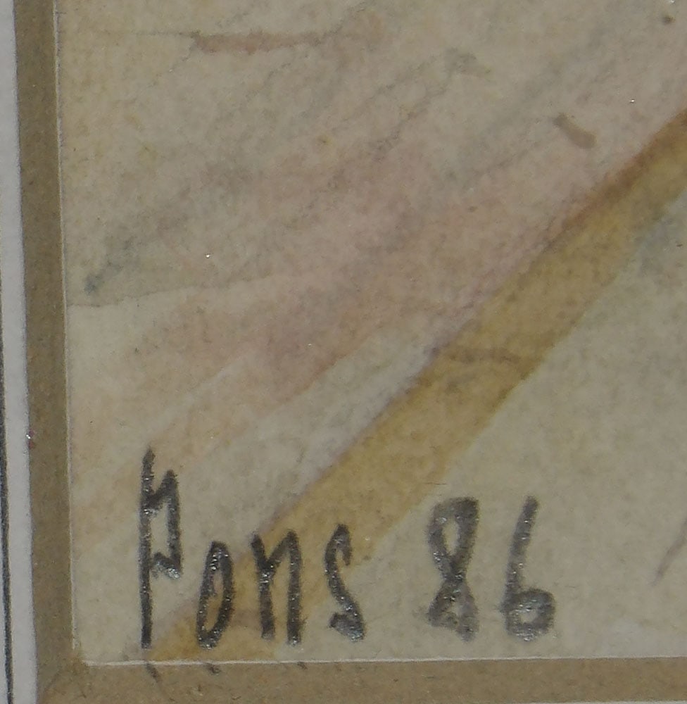 Two Framed Watercolors - 4