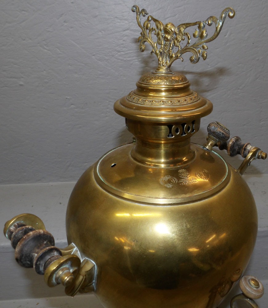 Antique Brass Samovar - 2
