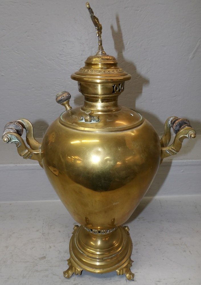 Antique Brass Samovar - 4