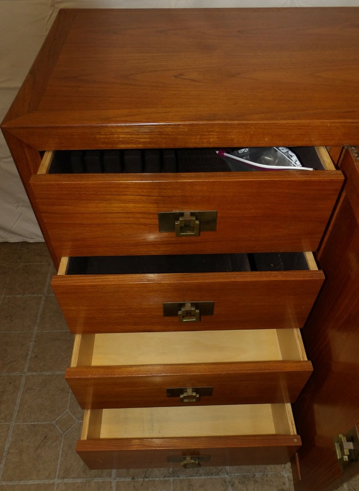 Oriental Teak Wood Server - 4