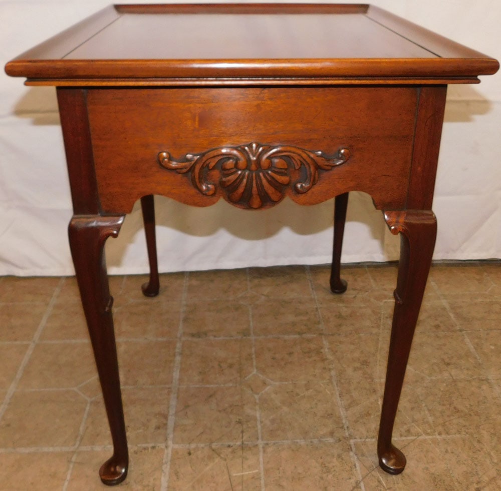Mahogany Queen Anne Style Tea Table (1 of 4)