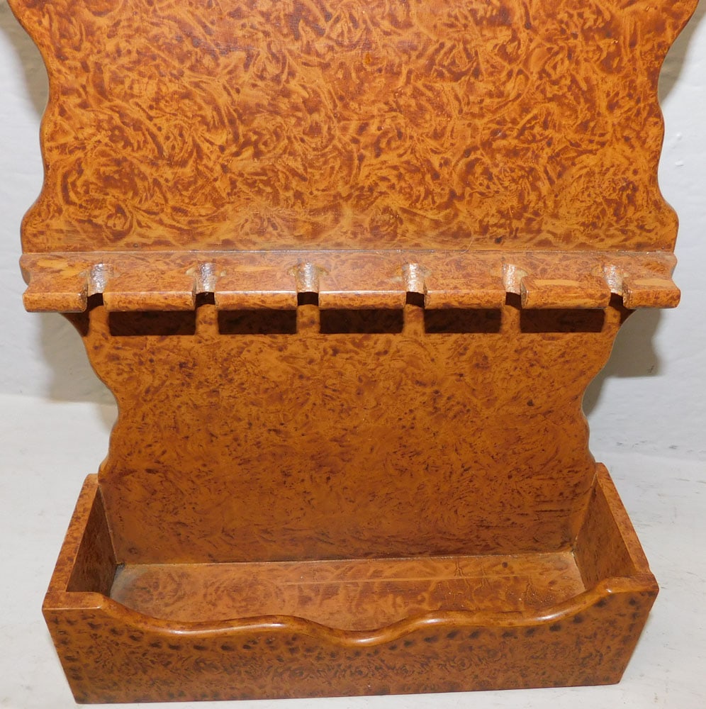 Walnut Grain Painted Spoon Rack - 3