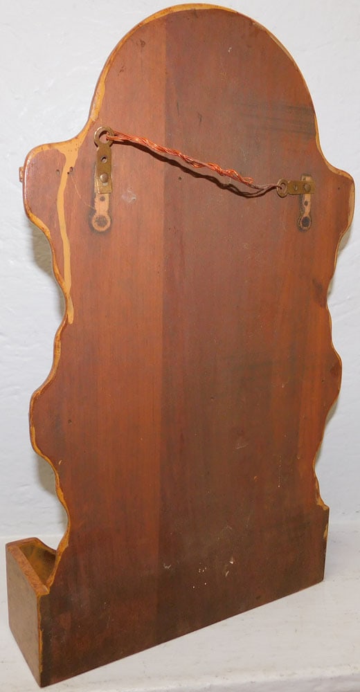 Walnut Grain Painted Spoon Rack - 4