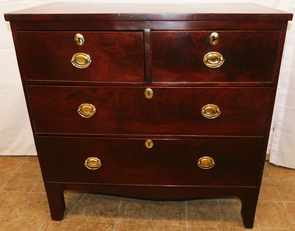 19th Century Mahogany Two Over Two Drawer Chest (1 of 9)