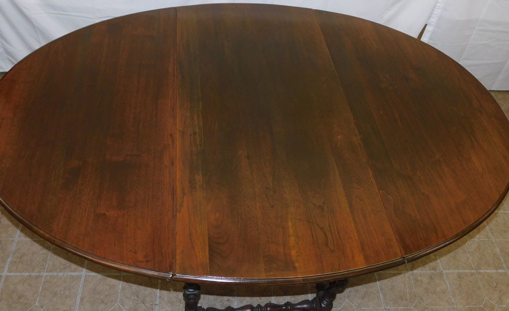 Antique Walnut Gateleg Dining Table - 3