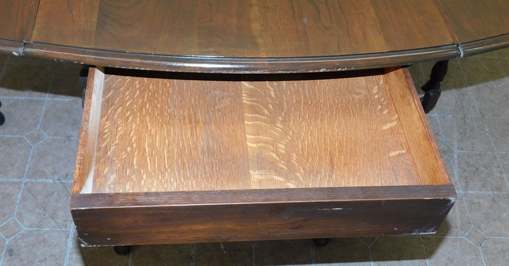 Antique Walnut Gateleg Dining Table - 5