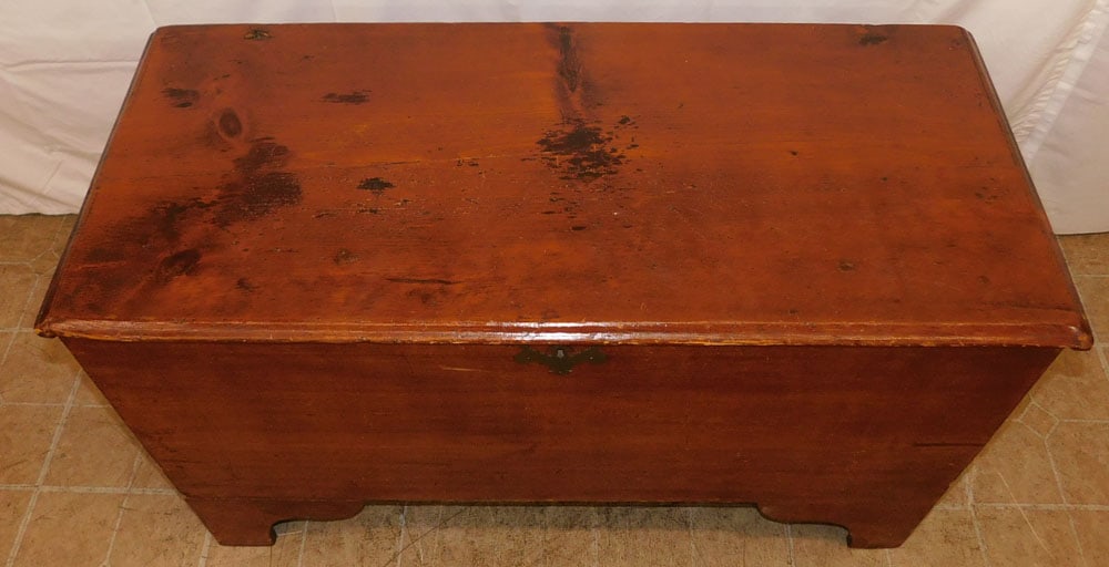 Antique Pine Blanket Chest - 2