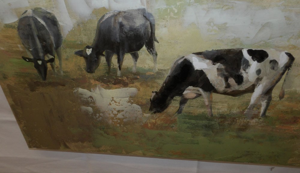 Framed on Canvas Farm Scene - 3