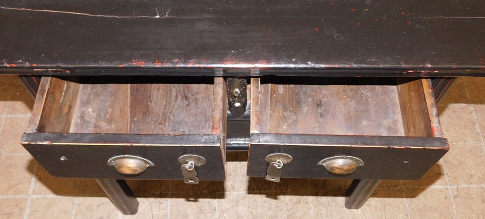 Black Lacquered Oriental Server - 3