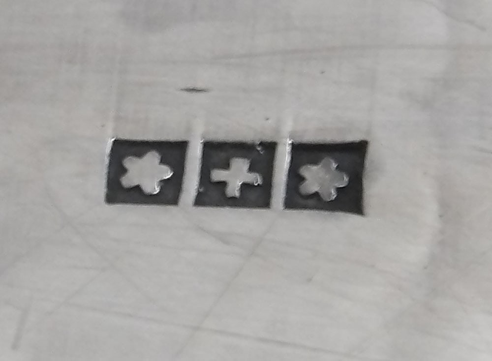 Ornate Silverplated Serving Tray with Grape & Cable Border - 12