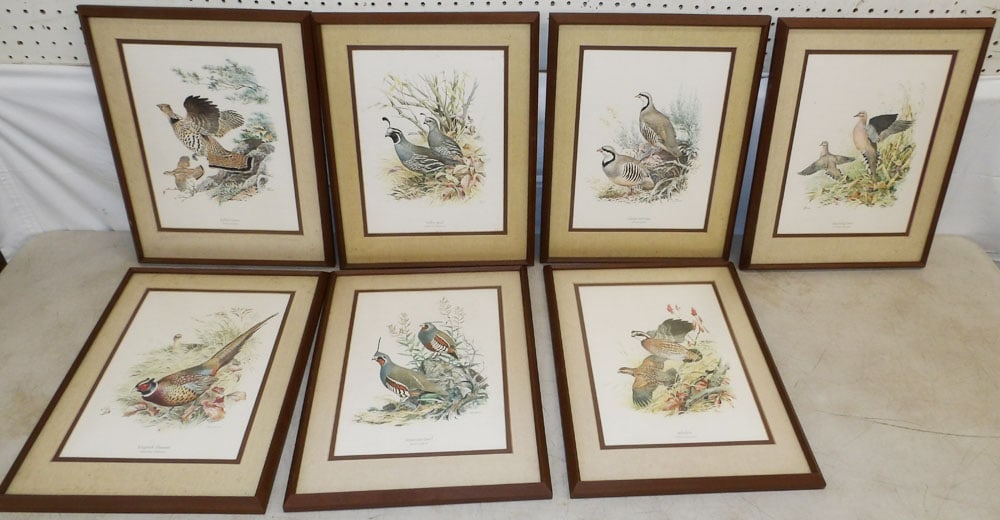 Seven Framed Bird Prints (1 of 13)