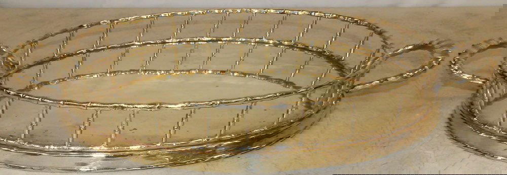 Brass Oval Gallery Tray (1 of 4)