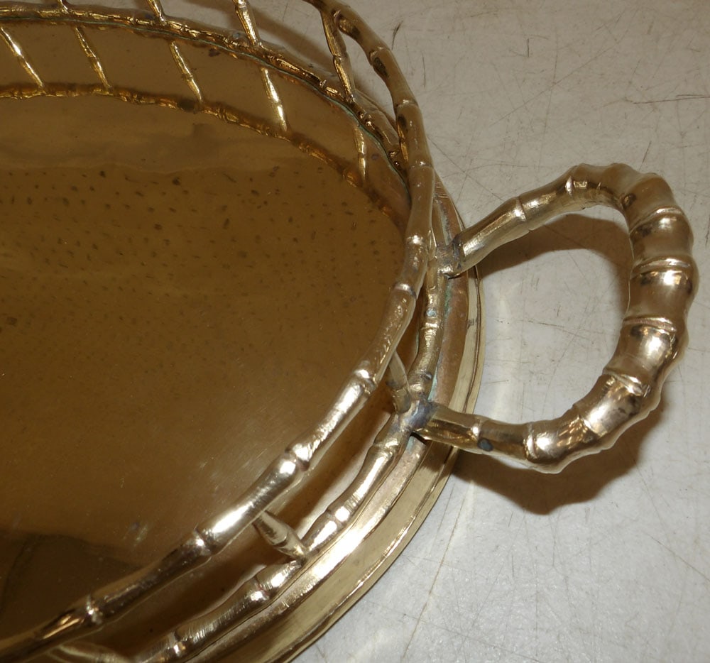 Brass Oval Gallery Tray - 3