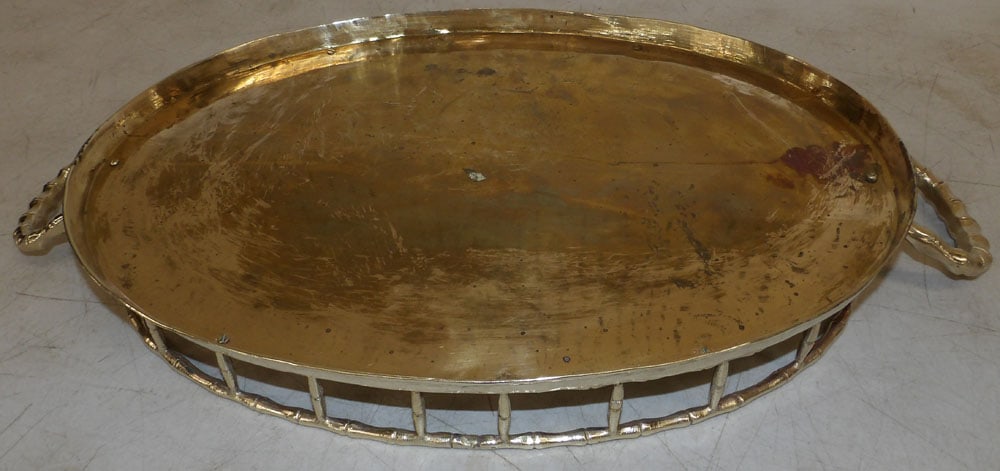 Brass Oval Gallery Tray - 4