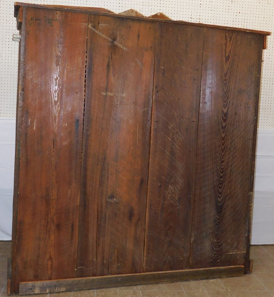 Antique Pine Shutter Door Cupboard - 10