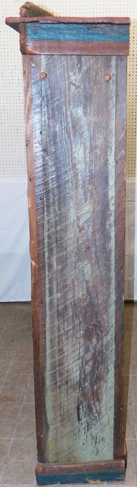 Antique Pine Shutter Door Cupboard - 9