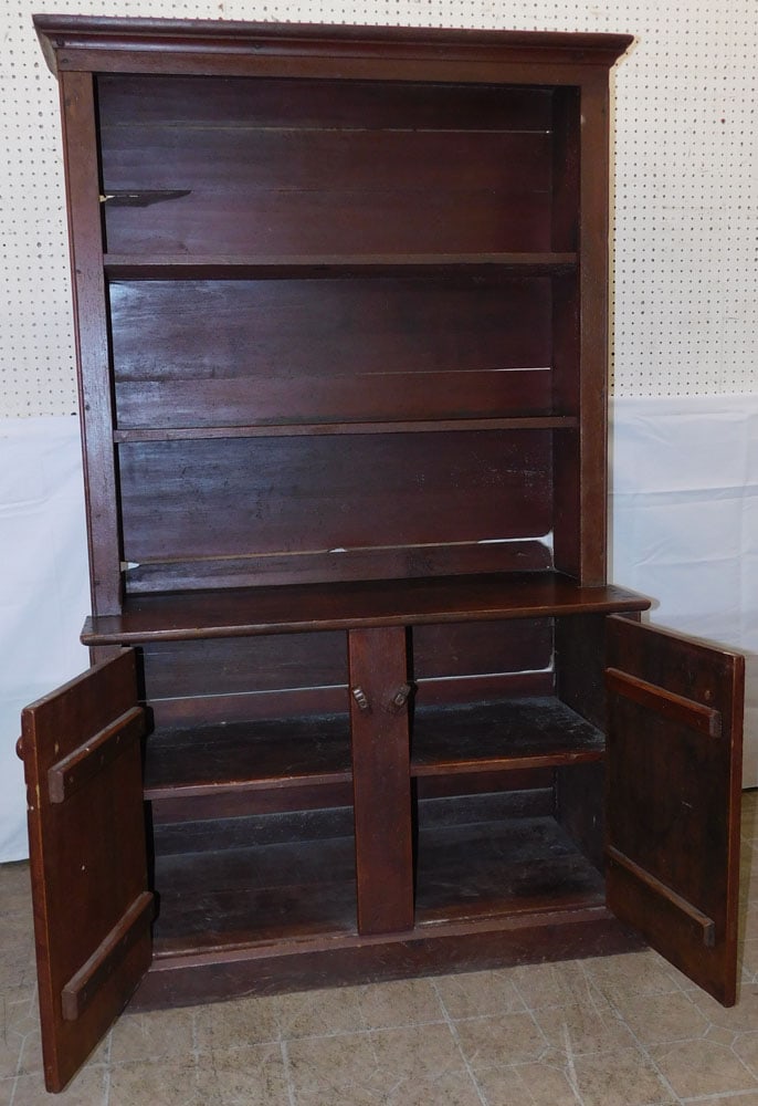19th Century Pine Step Back Cupboard - 2