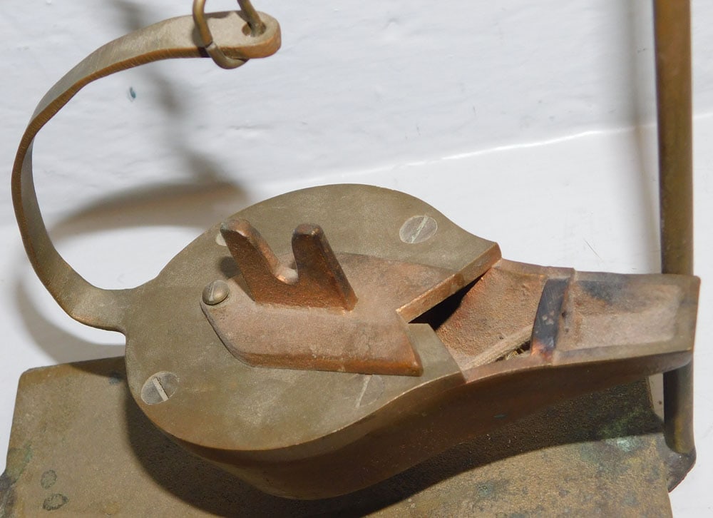 Cast Bronze Grease Lamp - 2