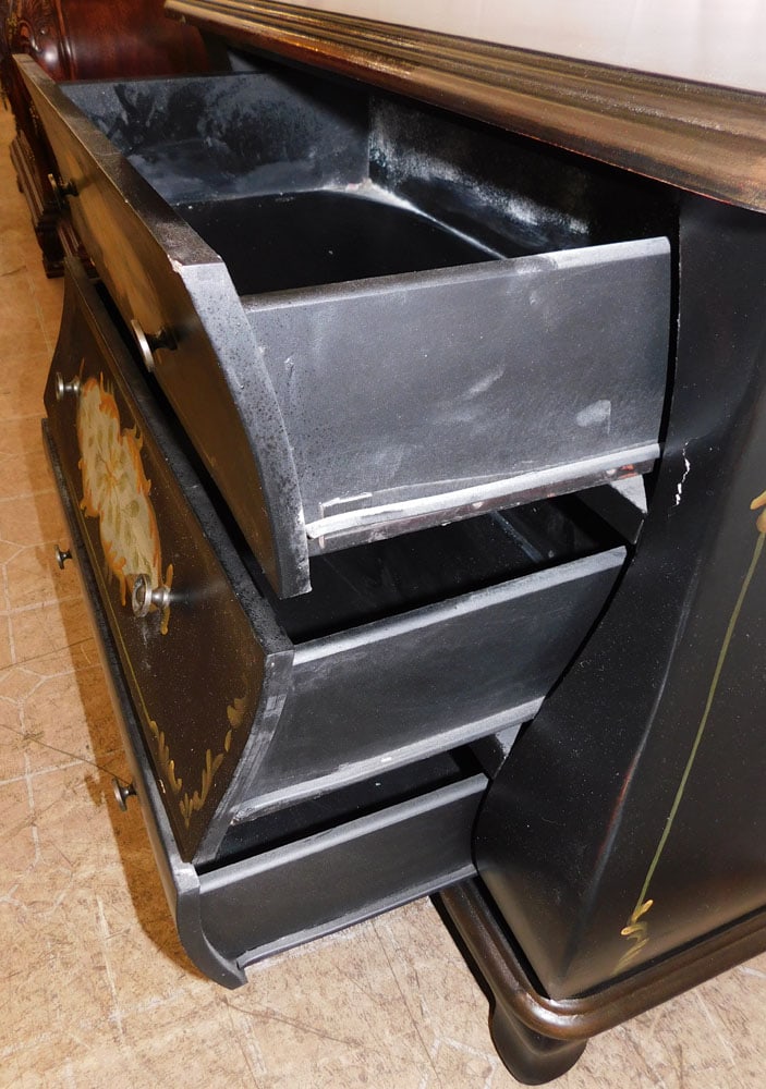 Paint Decorated Three Drawer Chest - 3