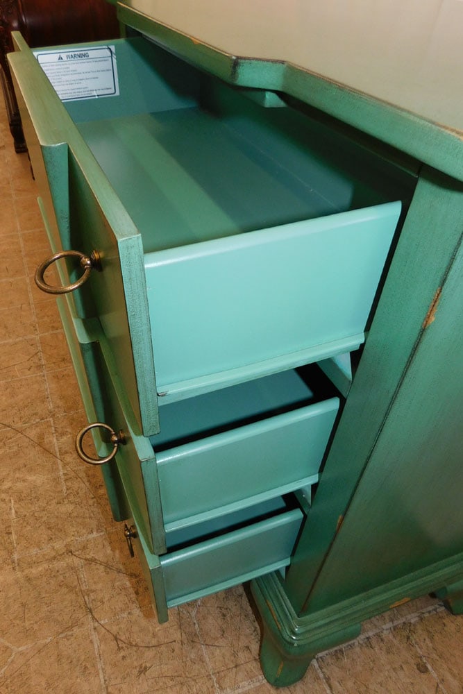 Painted Three Drawer Chest - 3