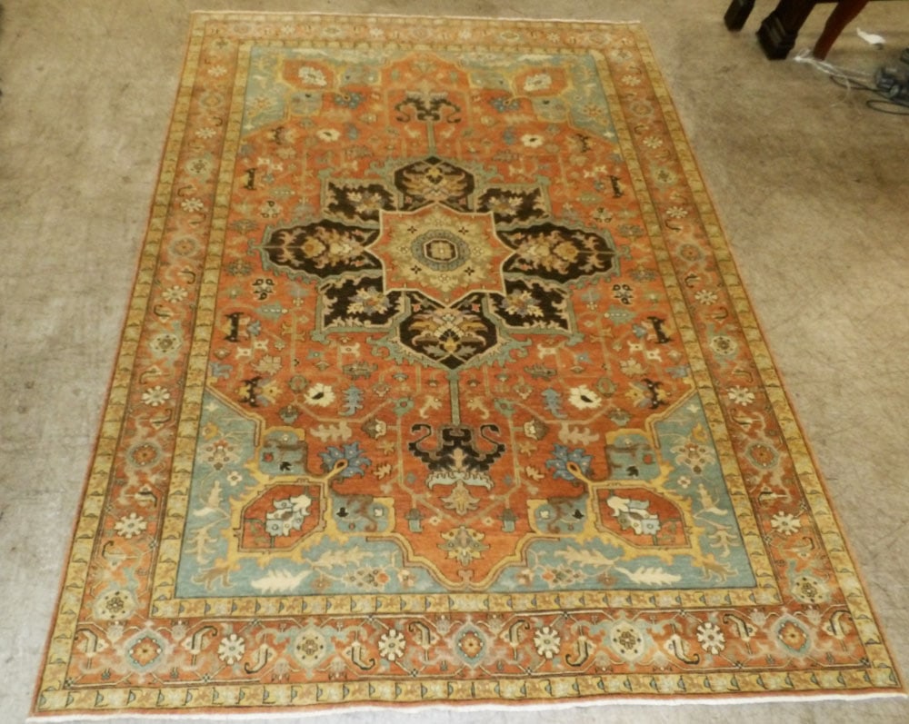8' 6" x 12' 1" Hand Made Oushak Rug (1 of 6)