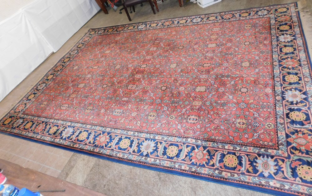 10' x 14' Karastan Rug: 10' x 14' Karastan Rug. ALL DESCRIPTIONS AND ANY CONDITION STATEMENT GIVEN BY LANGSTON AUCTION GALLERY ARE STRICTLY OPINIONS AND LANGSTON'S SHALL HAVE NO RESPONSIBILITY FOR ERRORS OR OMISSIONS. THE