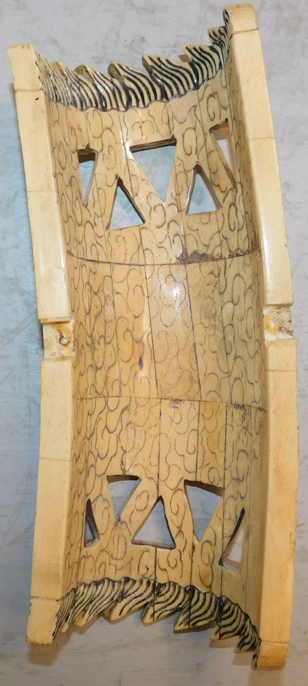 Carved Bone Open Work Element - 2