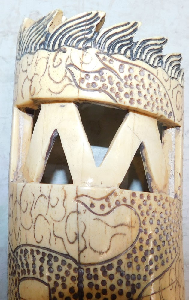 Carved Bone Open Work Element - 3