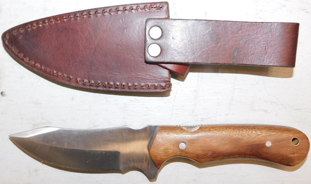 Three Knives, (Two with Leather Sheaths) - 11