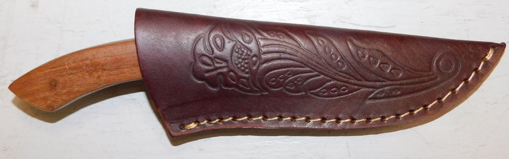 Three Knives, (Two with Leather Sheaths) - 4