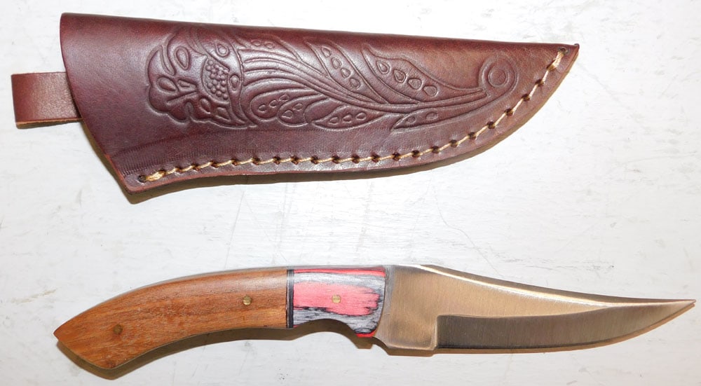 Three Knives, (Two with Leather Sheaths) - 6