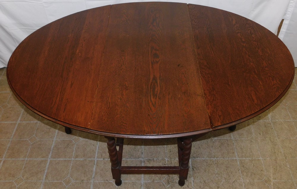 Antique Oak Gate Leg Table - 2