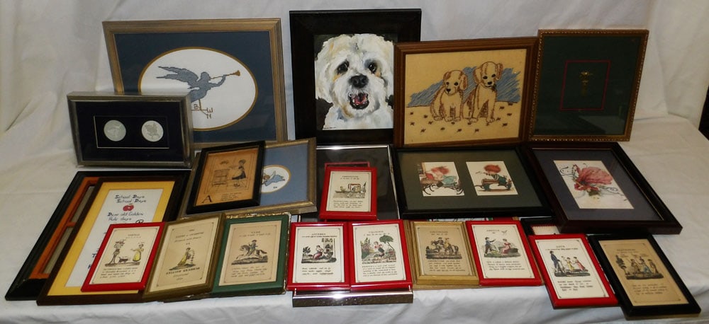Lot of Framed & Unframed Prints: Lot of Framed & Unframed Prints. Up to 13" x 15 1/2" "ALL DESCRIPTIONS AND ANY CONDITION STATEMENT GIVEN BY LANGSTON AUCTION GALLERY ARE STRICTLY?OPINIONS?AND LANGSTON'S SHALL HAVE NO RESPONSIBILITY F