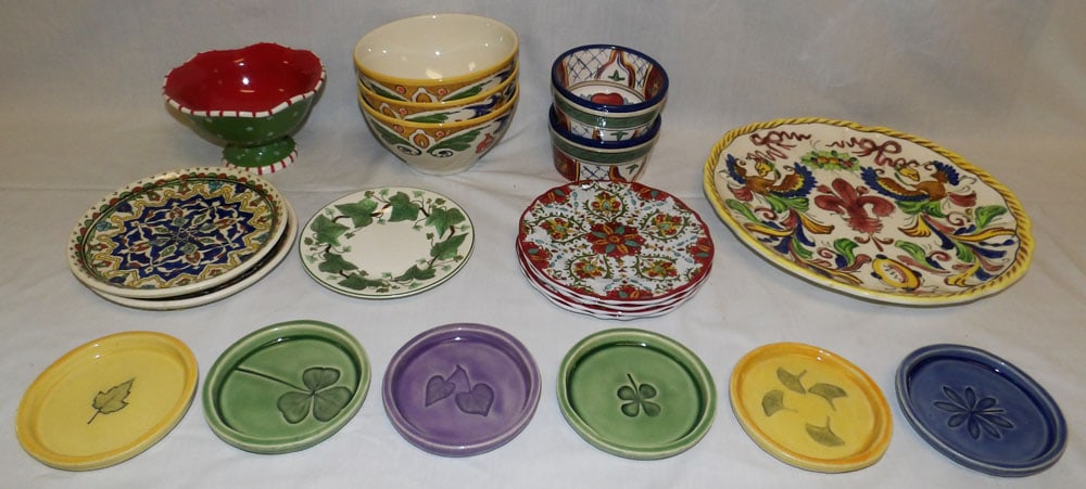 Lot of Painted Porcelain Items (1 of 10)